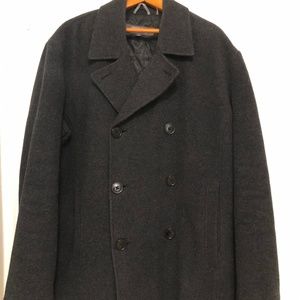 Men's Kenneth Cole Peacoat, Large, Charcoal grey